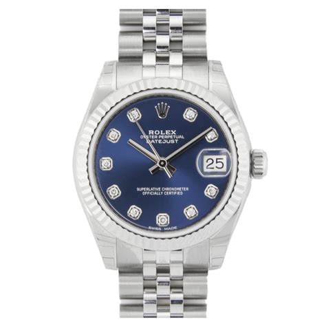 178274 rolex diamonds|ladies Rolex blue face diamonds.